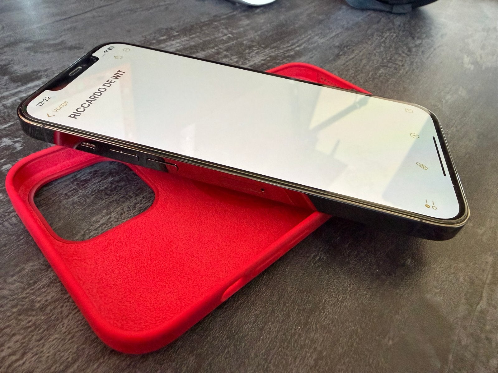 128 GB iPhone 12 Pro Max (100% batterij!) - Grafiet, Telecommunicatie, 128 GB, Zwart, Zo goed als nieuw, Zonder simlock