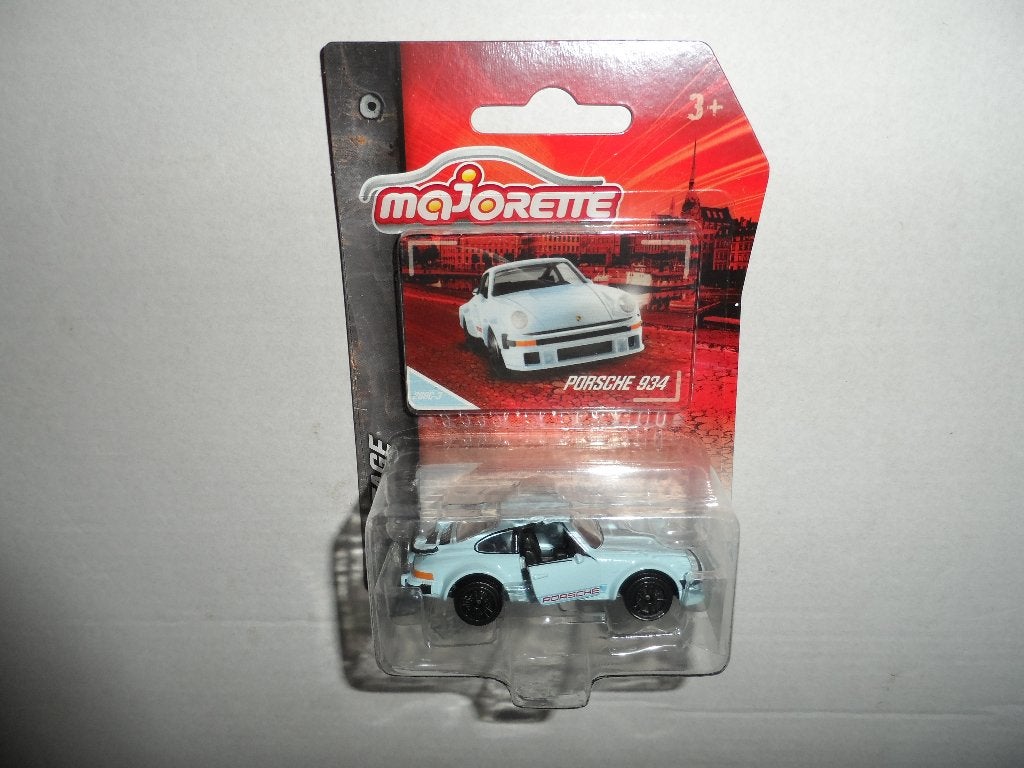 Majorette Vintage serie - Porsche 934 (licht-blauw) 1:64, Ophalen of Verzenden, Nieuw, Auto