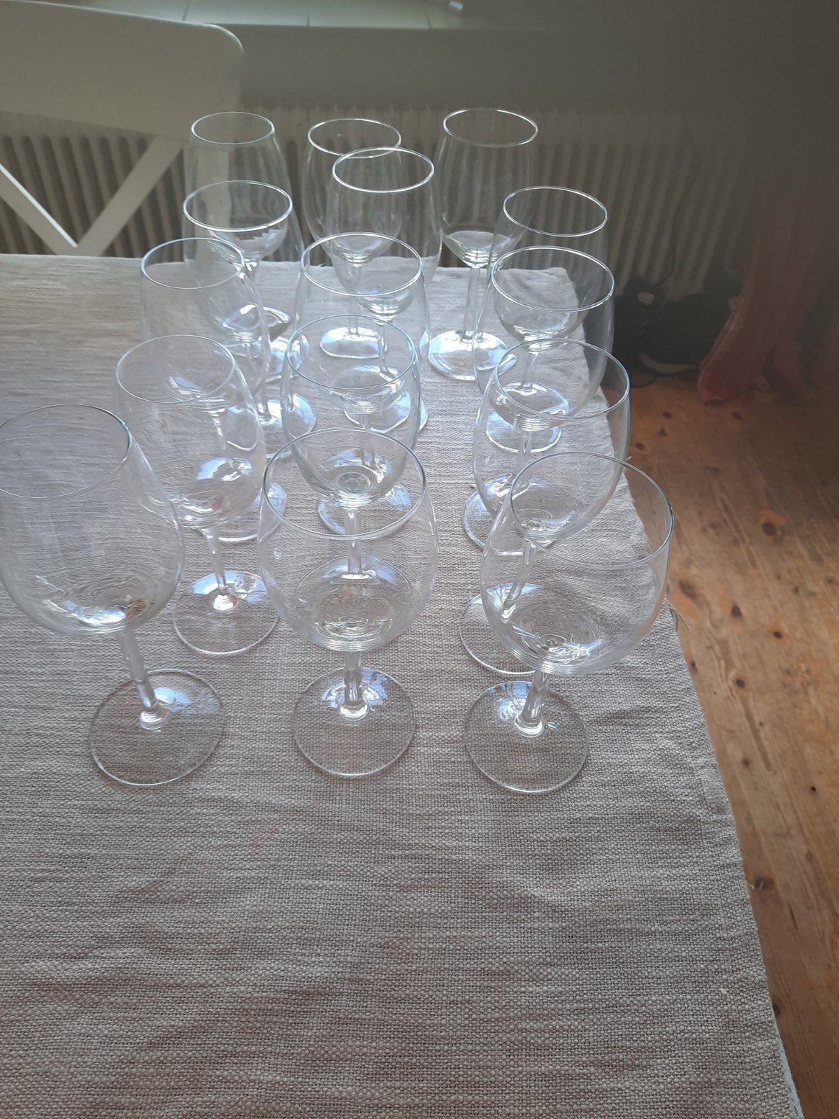 15 wijn glazen-wijnglazen, Ophalen of Verzenden, Zo goed als nieuw, Overige typen