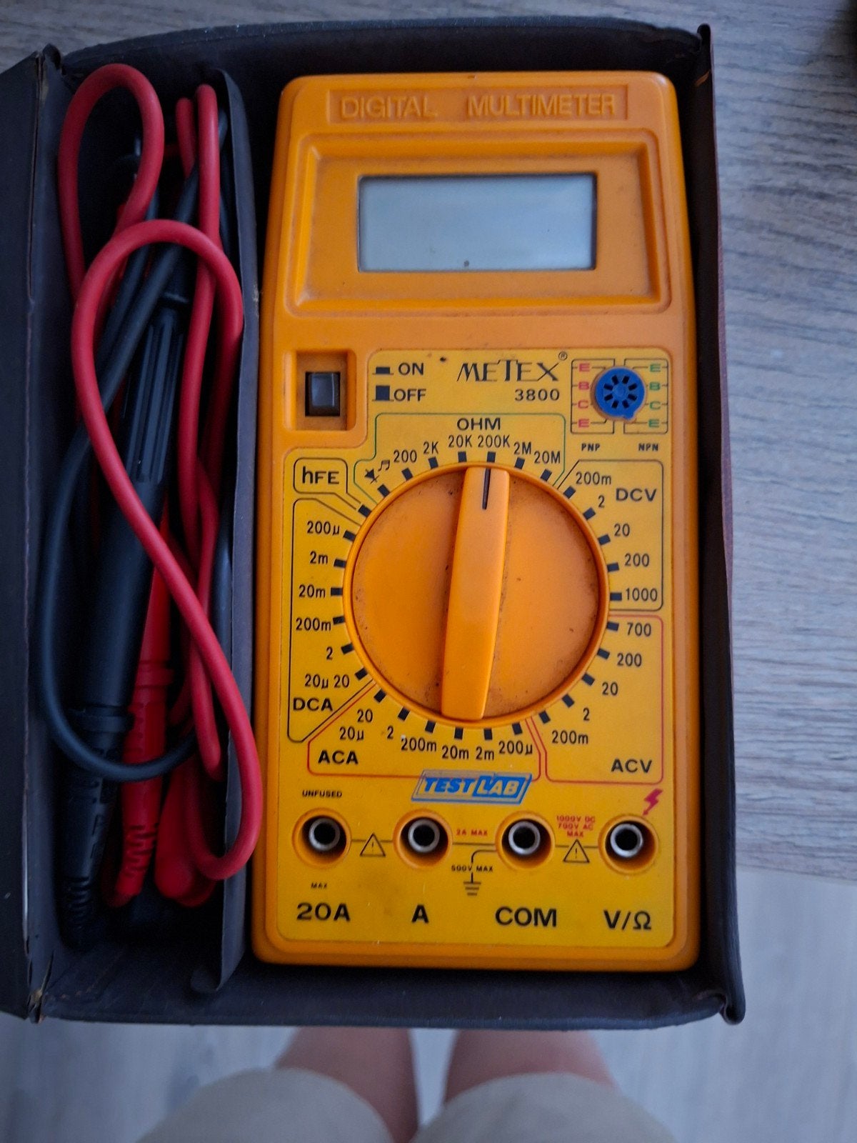 Metex 3800 Digitale Multimeter - Gebruikt, Ophalen of Verzenden, Gebruikt, Multimeter