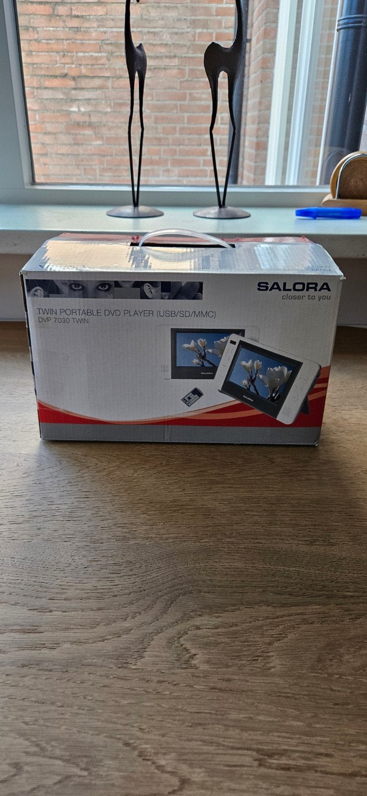 Salora DVP 7030 Twin Portable DVD Speler - Zo goed als nieuw, Draagbaar, Zo goed als nieuw, Ophalen, Overige merken