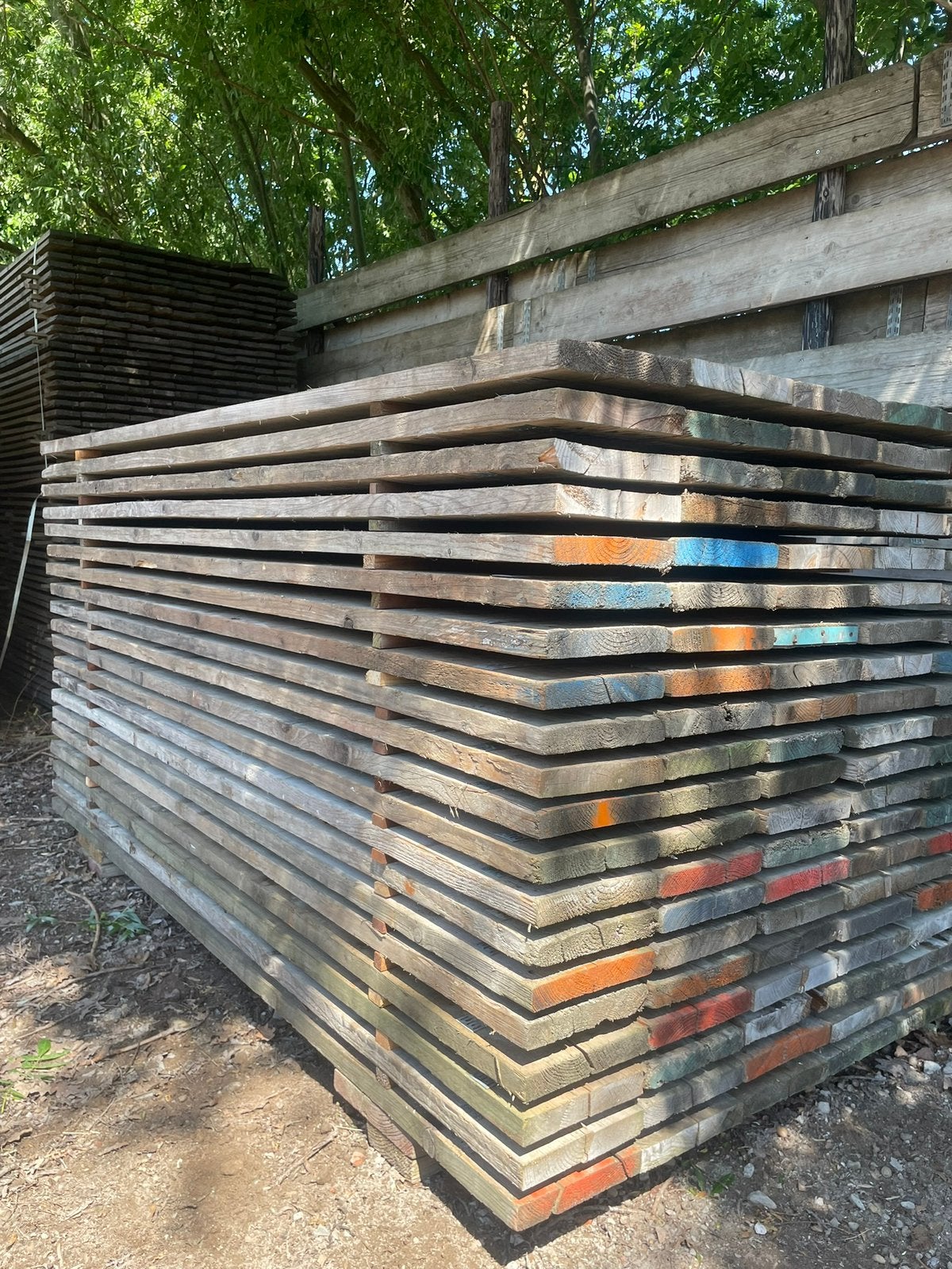Gebruikte steigerplanken 250 cm lang, Ophalen, Zo goed als nieuw, 250 cm of meer, Planken