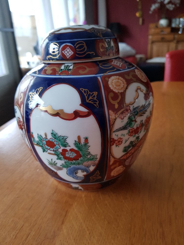 gold imari handgeschilderd , pot, bord , schaal, Ophalen of Verzenden
