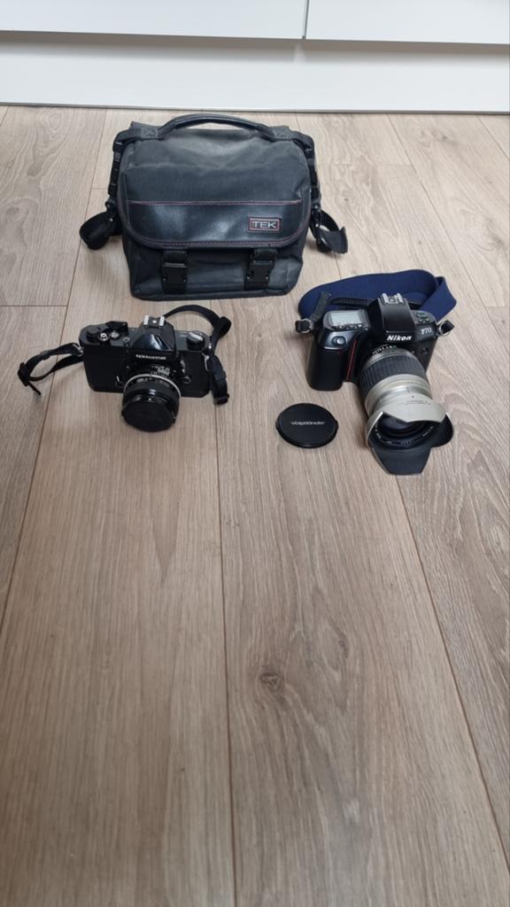 Nikon F70 Spiegelreflexcamera met lens, Audio, Tv en Foto, Fotocamera's Analoog, Ophalen of Verzenden, Gebruikt, Spiegelreflex