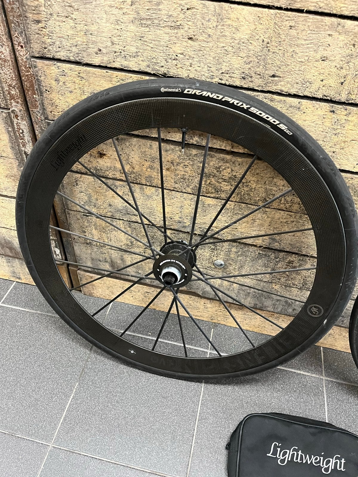 Lightweight Meilenstein EVO wielen met tubeless banden, Wiel, Ophalen of Verzenden, Zo goed als nieuw, Racefiets