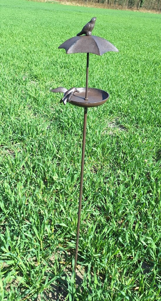 tuinsteker vogelbadje / voederplaats gietijzer, Tuin en Terras, Verzenden, Nieuw