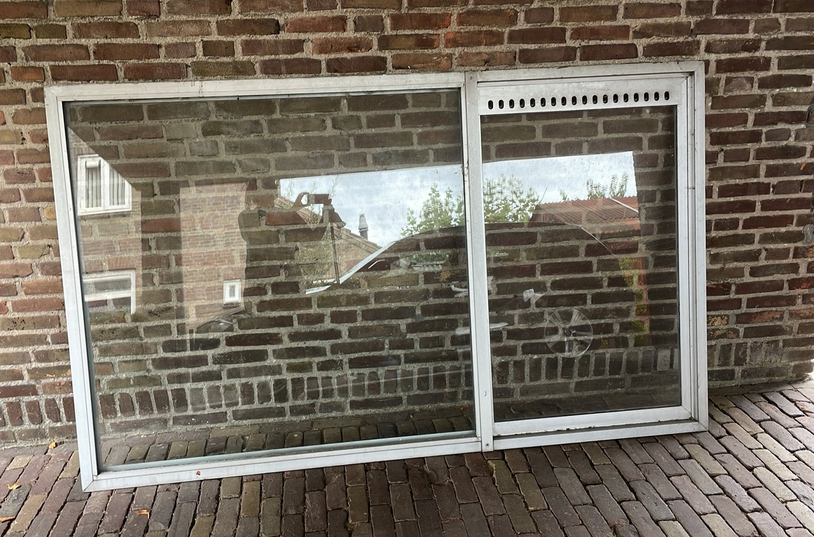 Aluminium kozijn, Ophalen, Gevelraam of Ruit, Gebruikt, 120 tot 160 cm