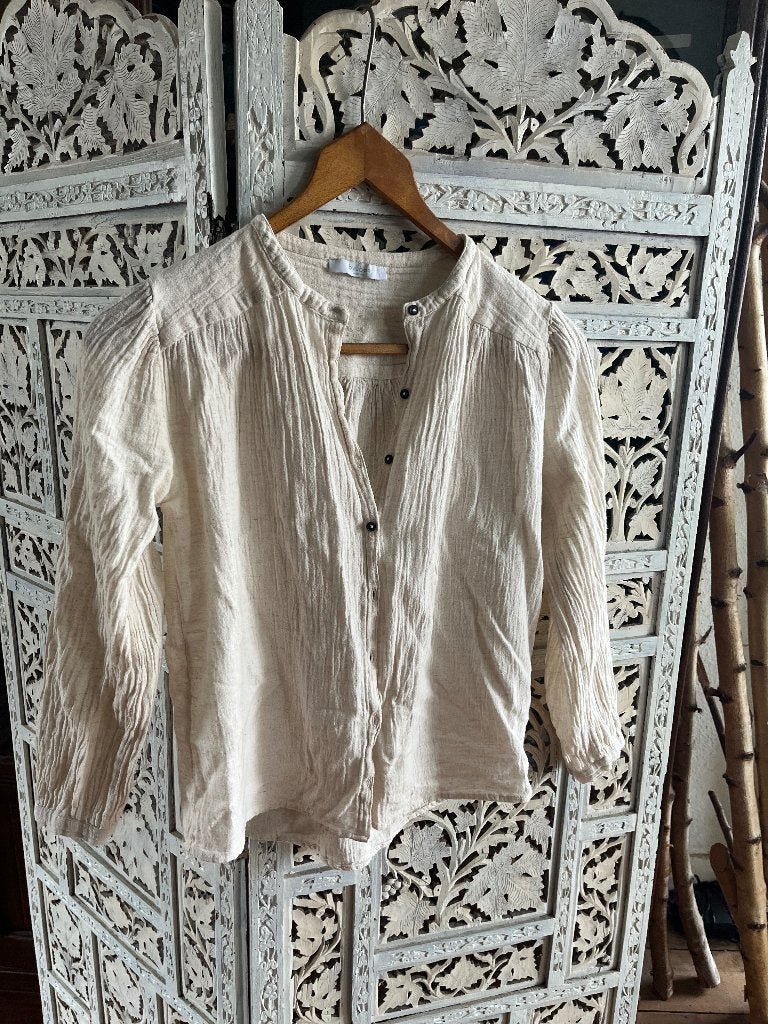 By-Bar blouse tuniekje maat xs/s, Kleding | Dames, Blouses en Tunieken, By bar, Beige, Ophalen of Verzenden, Zo goed als nieuw