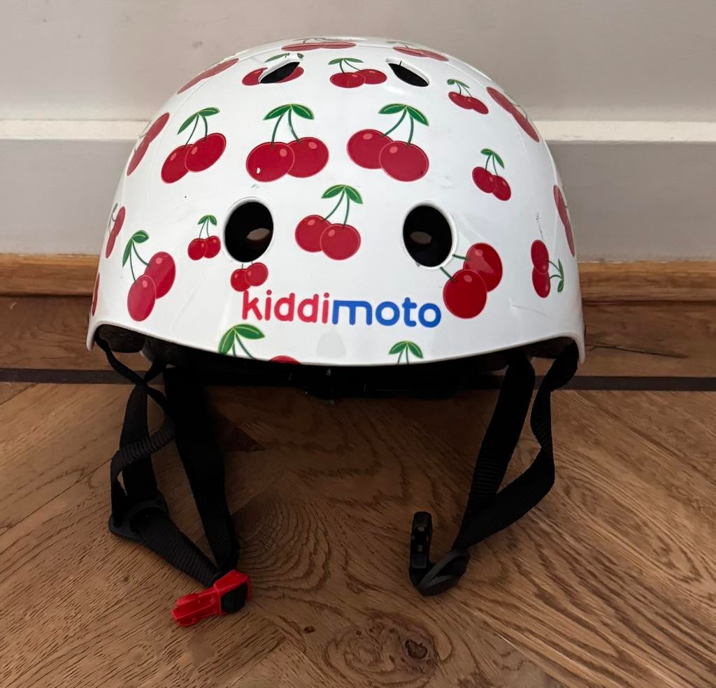 Mooie Kiddimoto Cherry White Helm (loop)fiets, Ophalen of Verzenden, Zo goed als nieuw