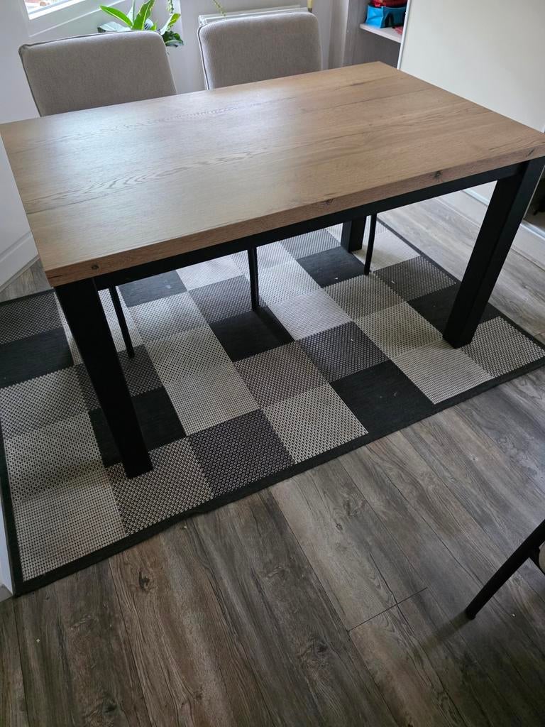 Mooie nieuwstaat eettafel, Ophalen, 100 tot 150 cm, 50 tot 100 cm, Zo goed als nieuw