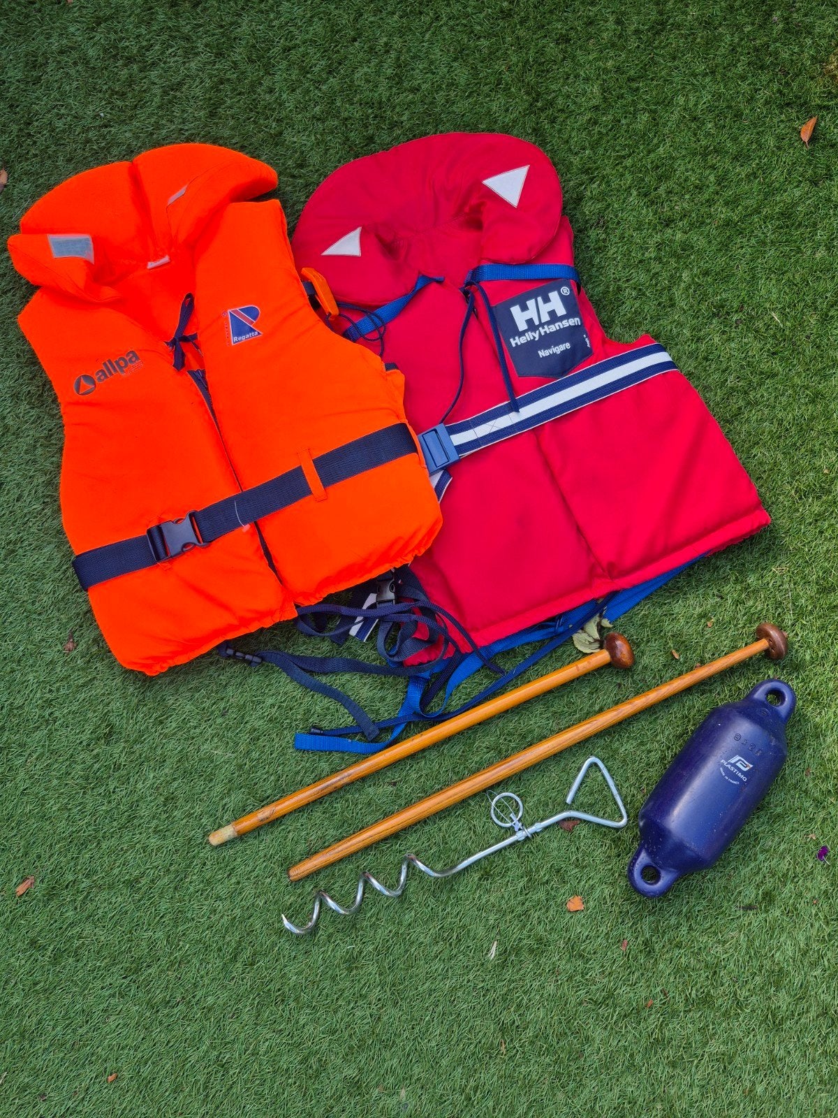 bootspullen reddingsvesten vlaggemast grondanker 1 koop, Watersport en Boten, Ophalen, Ankeren en Afmeren, Zeilboot of Motorboot