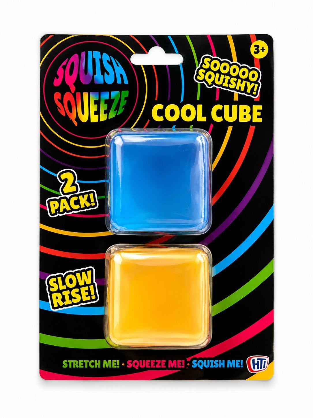 Squish Squeeze Cool Cube 2-pack - Stressvermindering, Ophalen of Verzenden, Nieuw, Overige typen