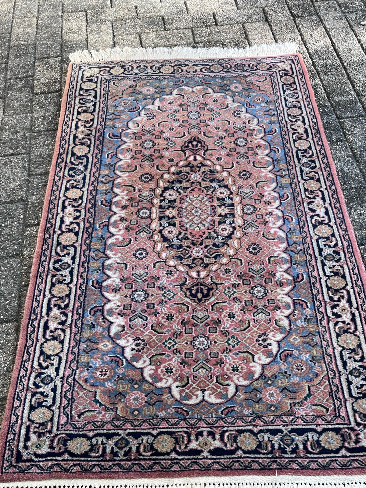 Handgeknoopt Oosters Tapijt - Bidjar 150x90 cm, Ophalen, Gebruikt, 100 tot 150 cm, 50 tot 100 cm