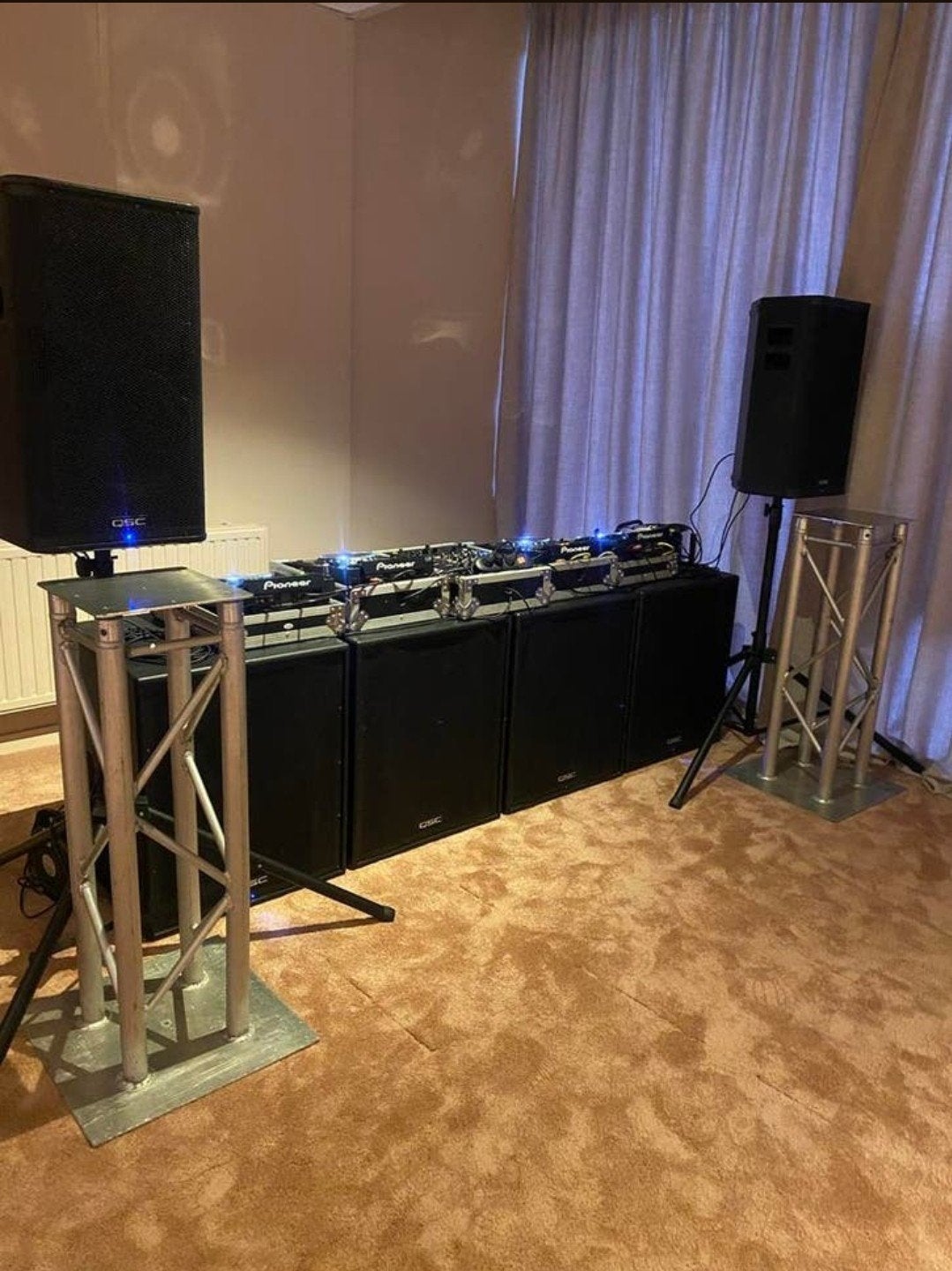 QSC HPR122i en HPR181i PA-set, Audio, Tv en Foto, Luidsprekers, Ophalen of Verzenden, 120 watt of meer, Subwoofer, Overige merken