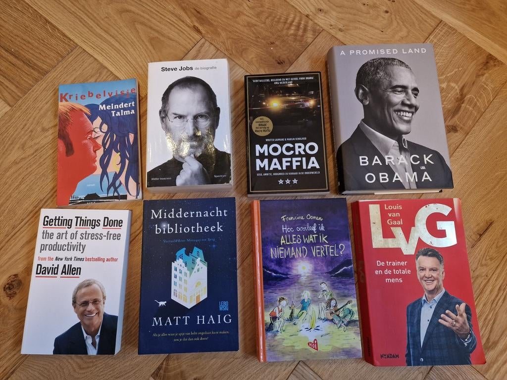 Diverse boeken: biografieën, romans en management, Ophalen of Verzenden, Gelezen