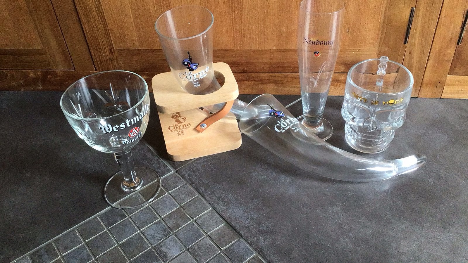 Bierglazen., Ophalen of Verzenden, Zo goed als nieuw, Glas of Glazen, Overige merken