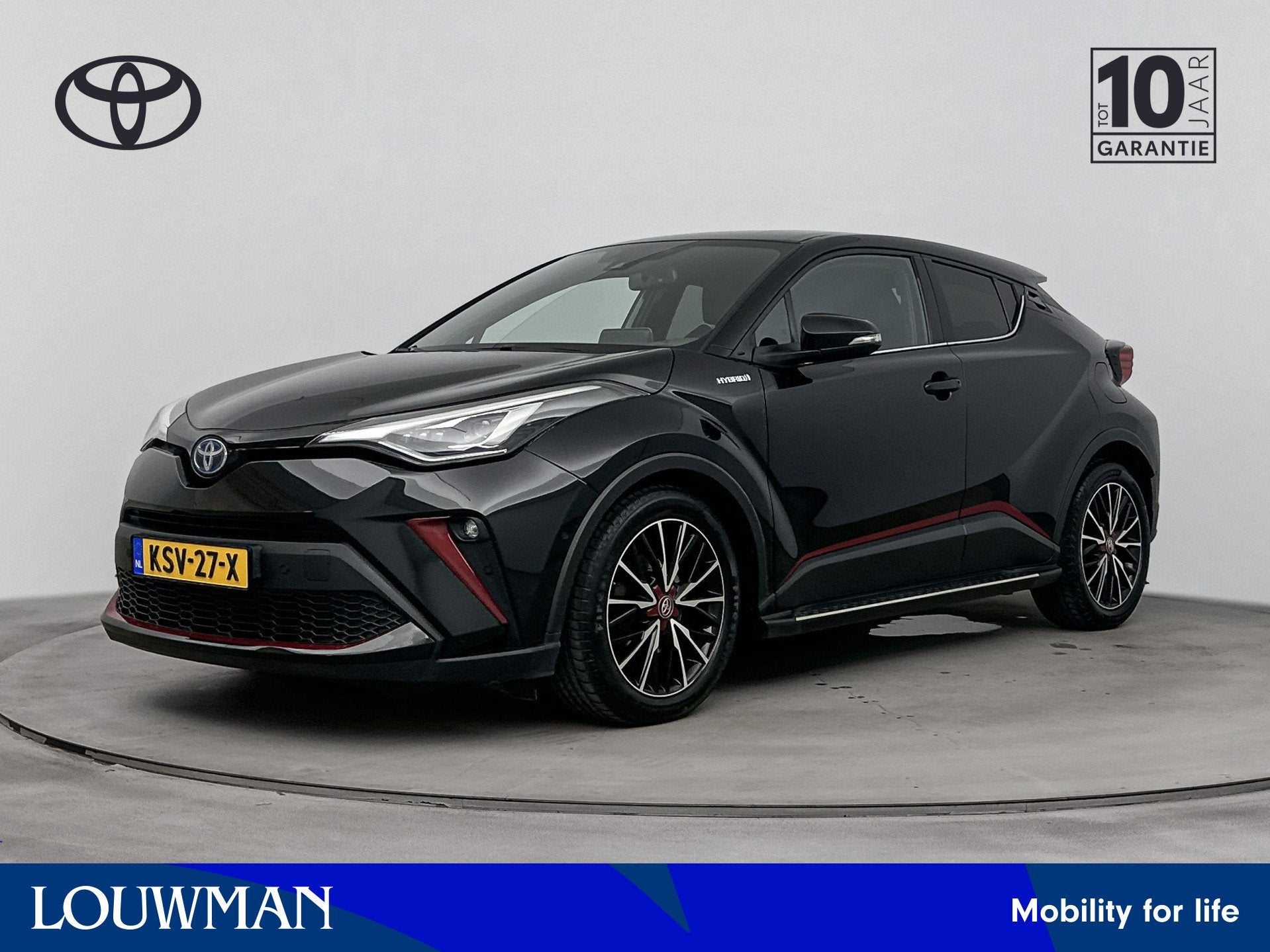 Toyota C-HR 1.8 Hybrid Executive | Parkeersensoren V+A | JBL, Auto's, 12 maanden, 4 cilinders, Leder, Bedrijf