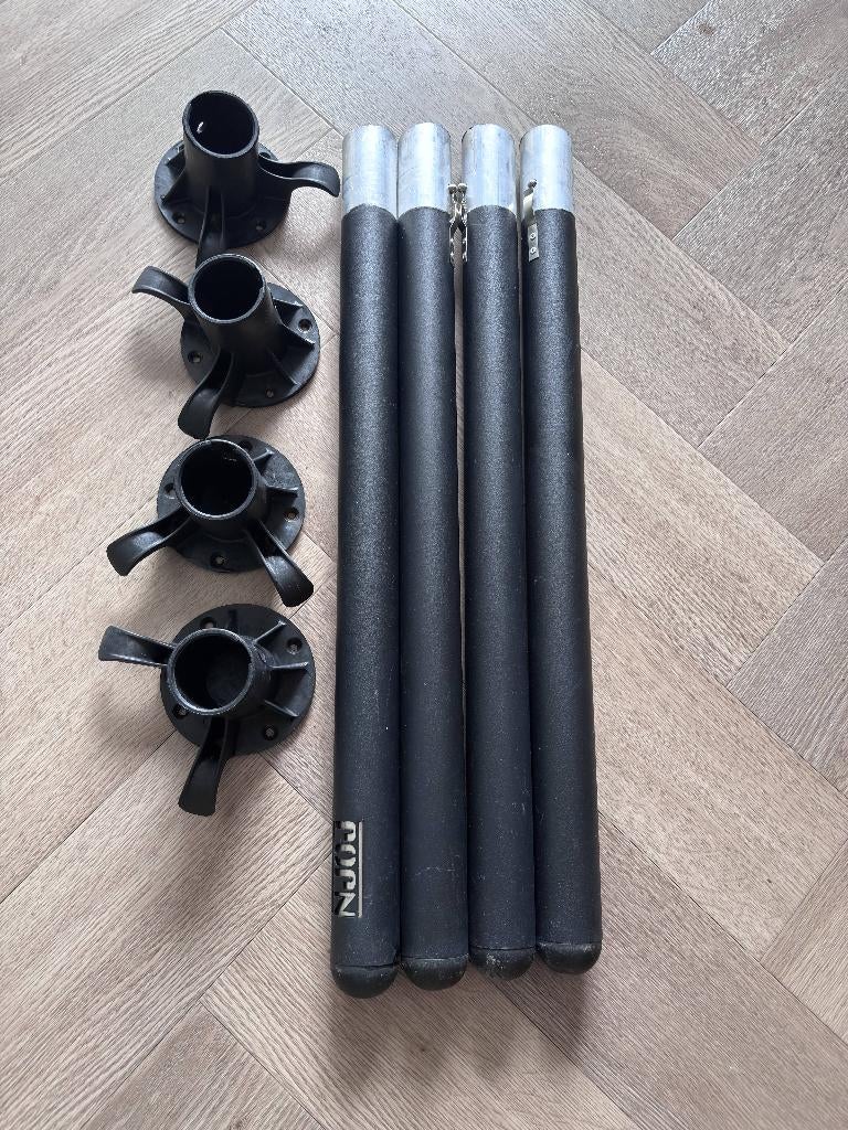 Set tafelpoten van NJOJ, Ophalen of Verzenden, Gebruikt, Rond, Aluminium