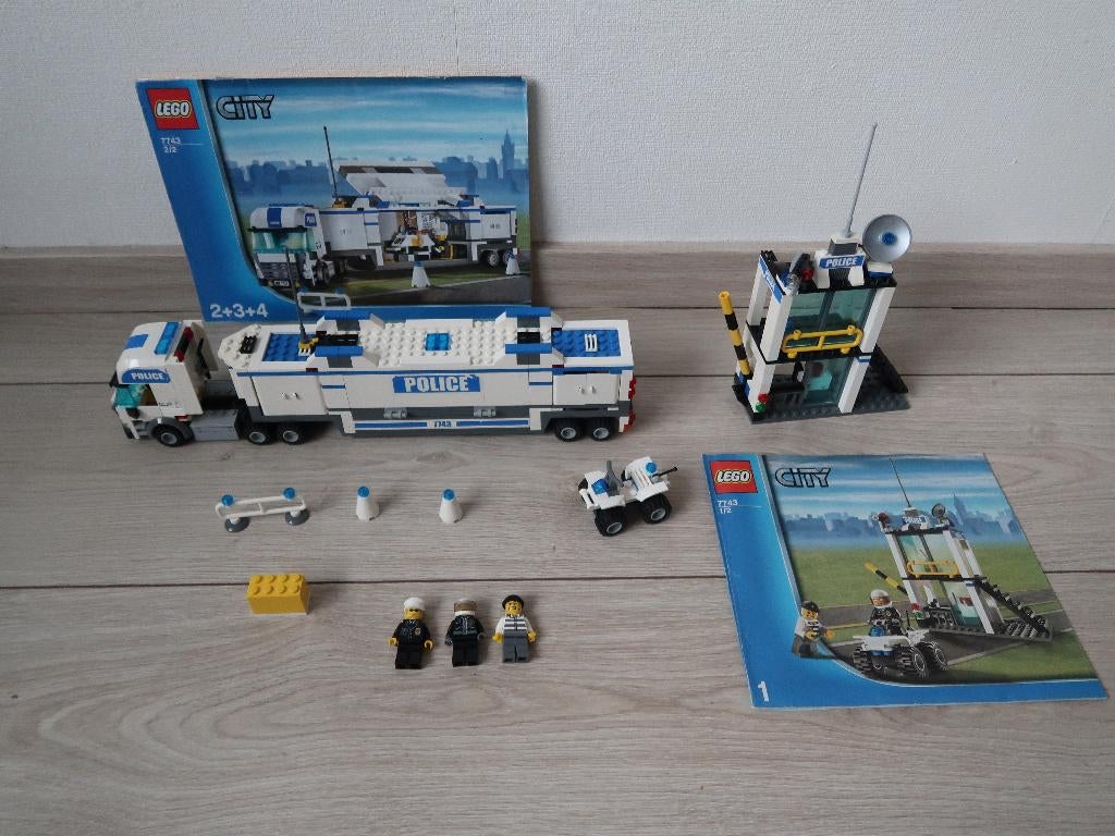 LEGO City 7741 + 7743 - Compleet zonder doos, Ophalen of Verzenden, Gebruikt, Complete set, Lego