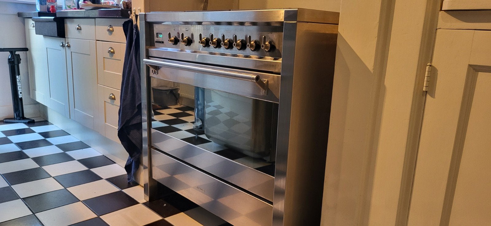 Smeg Fornuis met Gas Kookplaat en Oven, Ophalen, Gebruikt, Hete lucht, 60 cm of meer