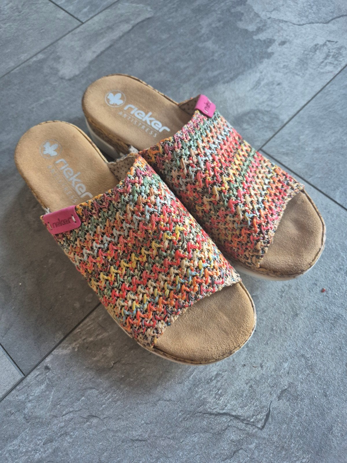 Rieker slippers maat 39 - Zo goed als nieuw, Ophalen of Verzenden
