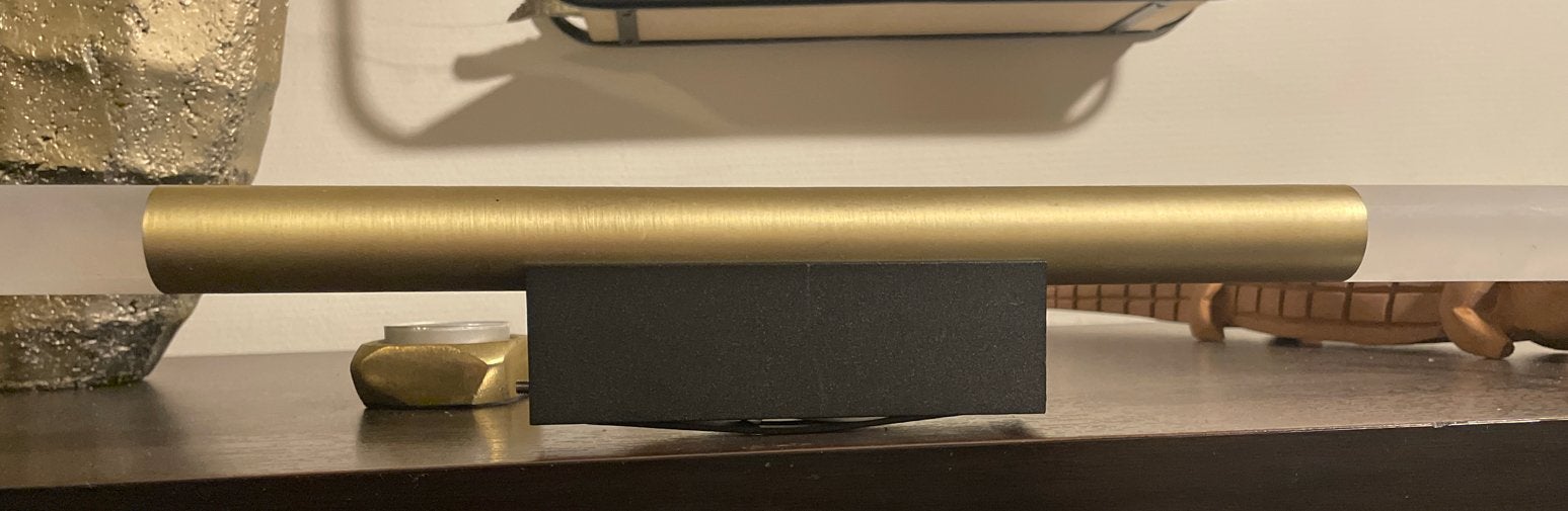 Moderne LED-bureaulamp met gouden accenten, Metaal, Overige merken, Overige fittingen, Ophalen of Verzenden