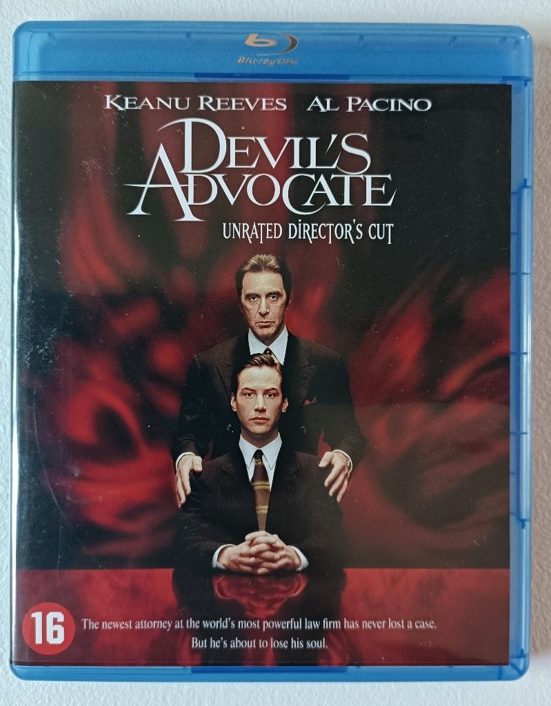 Devil's Advocate blu-ray (met NL ondertitels), Cd's en Dvd's, Blu-ray, Vanaf 16 jaar, Film, Ophalen of Verzenden, Zo goed als nieuw