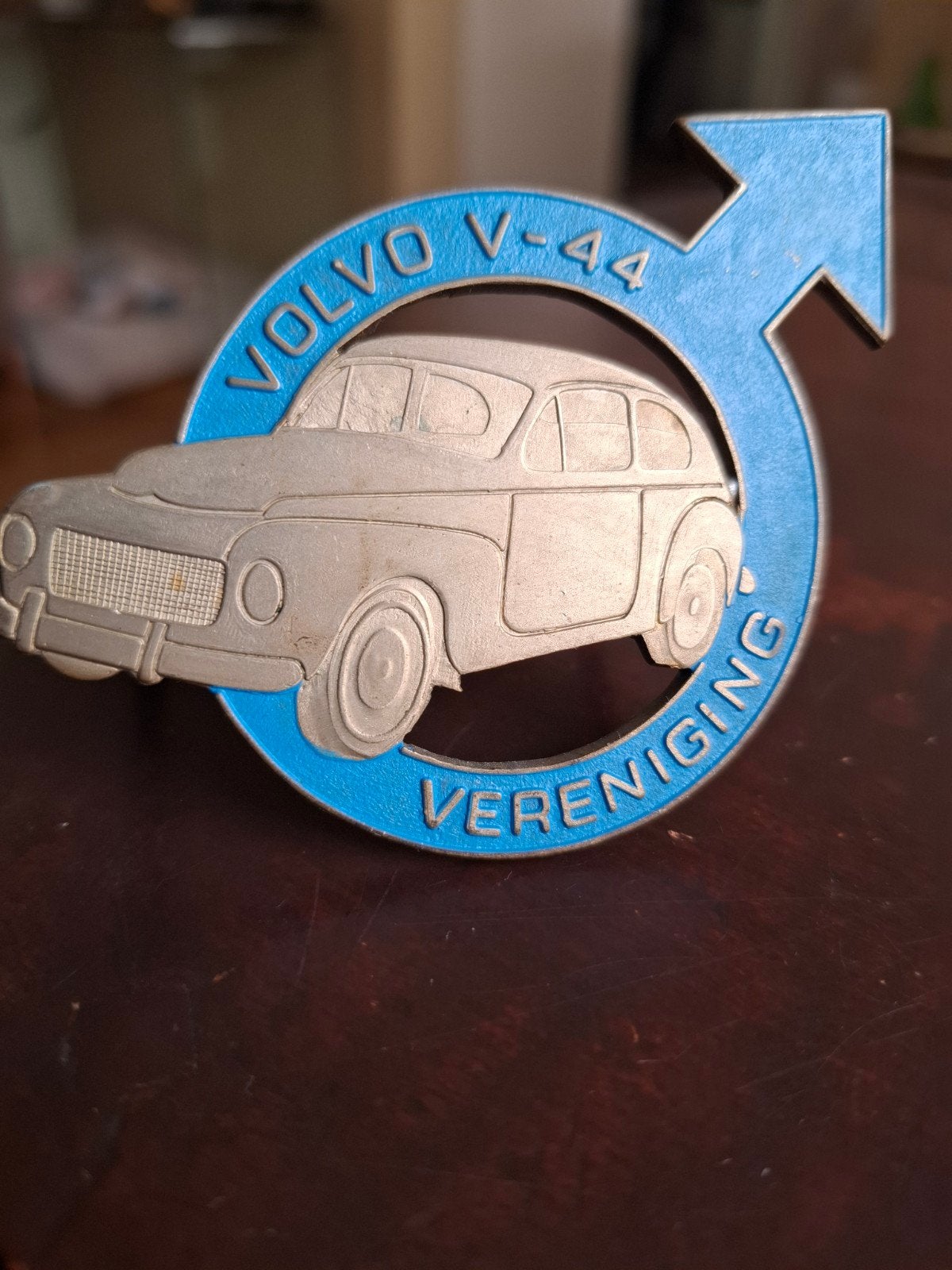 clubembleem Ned. Volvo V44 V-44 Vereniging, Zweeds logo, Auto diversen, Auto-accessoires, Ophalen of Verzenden, Zo goed als nieuw