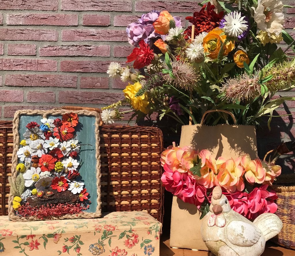 Wand decoratie met bloemen uit Turkije, Ophalen of Verzenden, Zo goed als nieuw