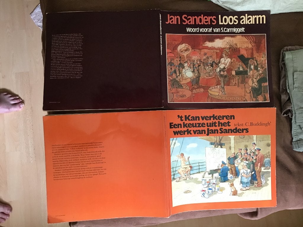 4 uitgaves van Jan Sanders, Ophalen of Verzenden, Gelezen, Cartoons