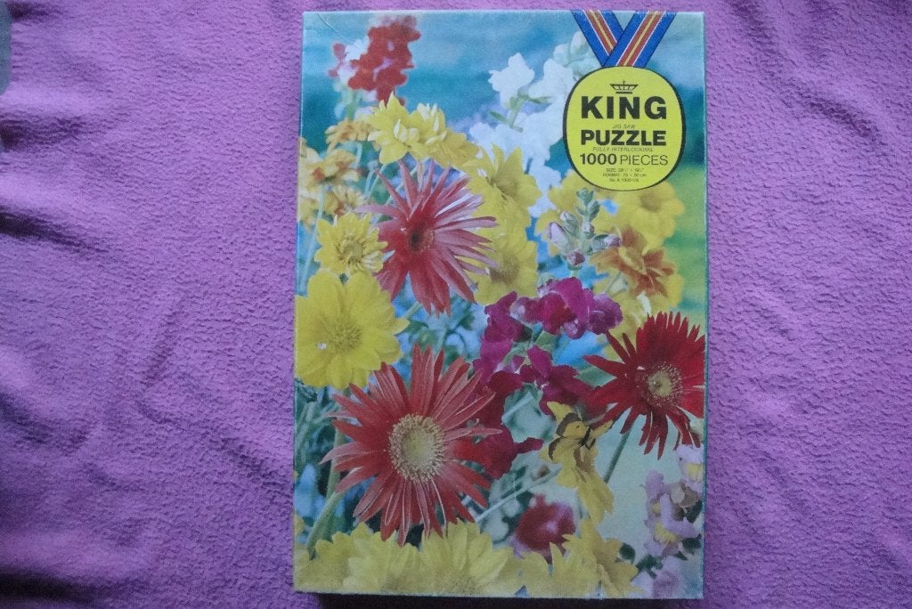 KING JIG SAW FULLY INTERLOCKING PUZZLE 1.000st. 2,50euro., Ophalen of Verzenden, 500 t/m 1500 stukjes, Gebruikt, Legpuzzel