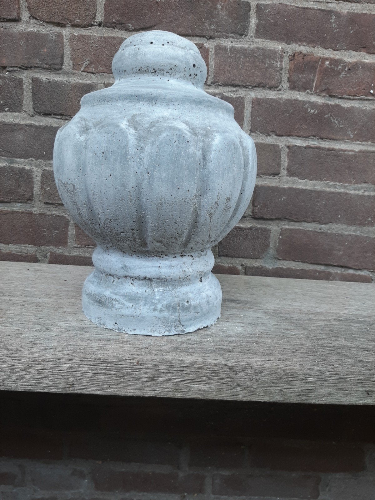 Tuinornament betonnen beeld tuinbeeld beton paalkop finial, Ophalen