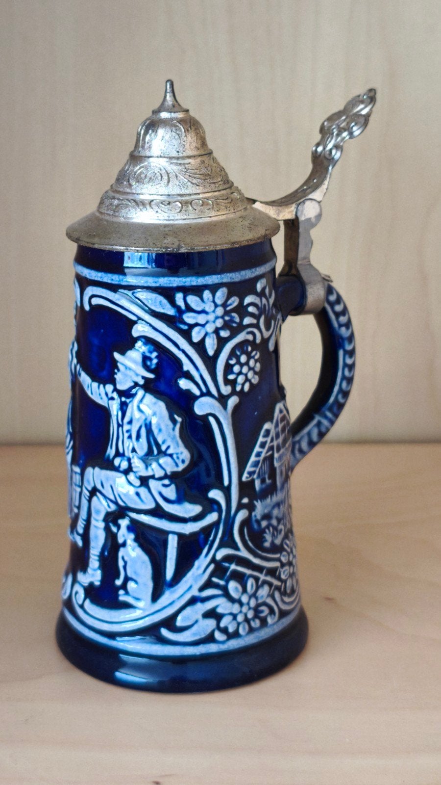 Vintage Bierpullen met Tin Deksel, Antiek en Kunst, Ophalen of Verzenden