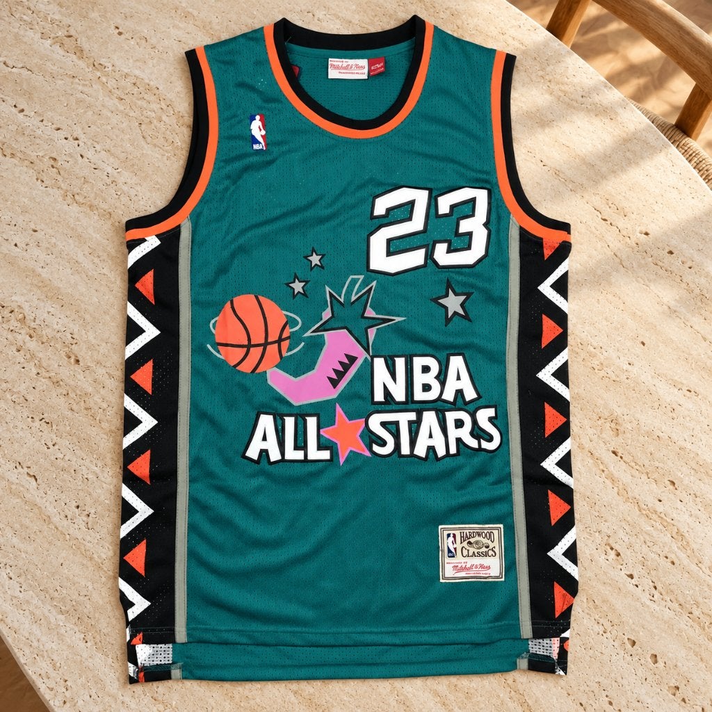 Michael Jordan NBA All Stars 23 jersey teal – L/XL, Ophalen of Verzenden, Nieuw, Kleding