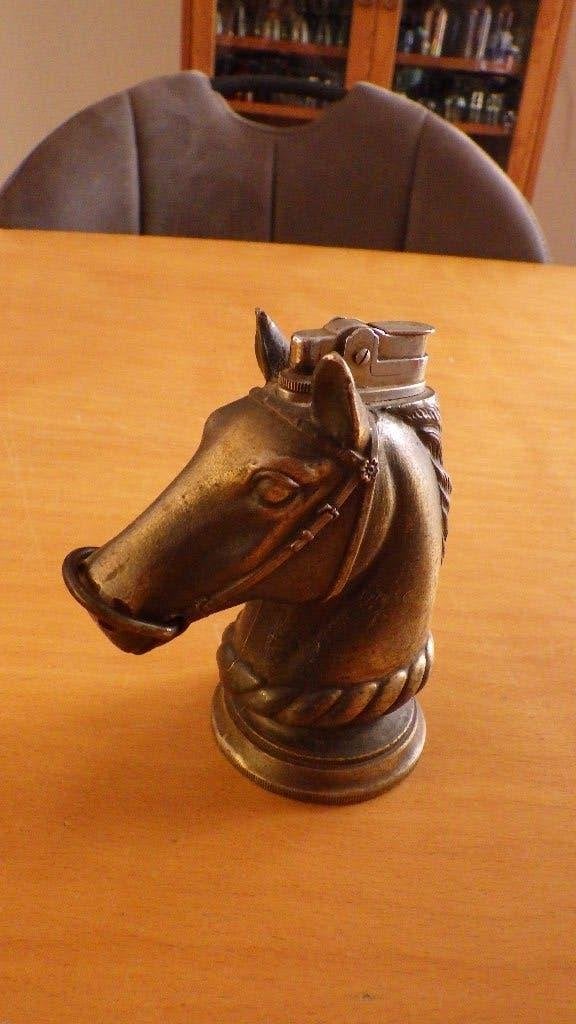 retro tafelaansteker in de vorm van paardenhoofd, Ophalen of Verzenden, Overige typen