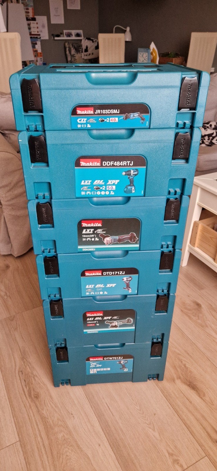 Makita Mbox koffers - Set van 6 stuks, Ophalen of Verzenden, Gebruikt