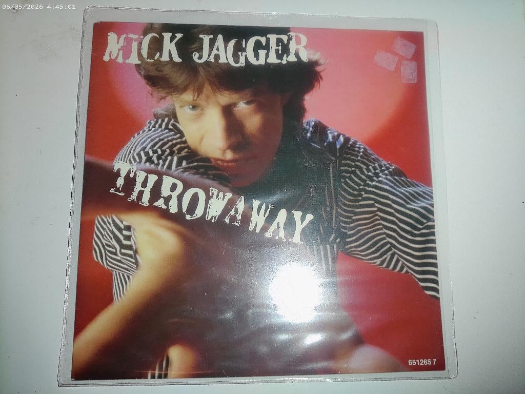 Mick Jagger ( Rolling Stones ) - Throwaway, Fotohoes, Ophalen of Verzenden, Gebruikt, Rock en Metal