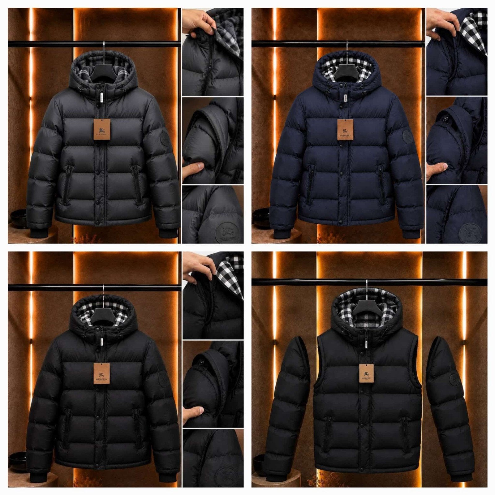 Burberry Canada Goose Parajumpers moncler, Ophalen of Verzenden, Nieuw, Overige maten, Zwart