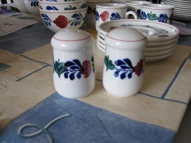 Boerenbont peper en zout stel Boerenbond, Gebruikt, Ophalen of Verzenden, Royal Boch, Aardewerk