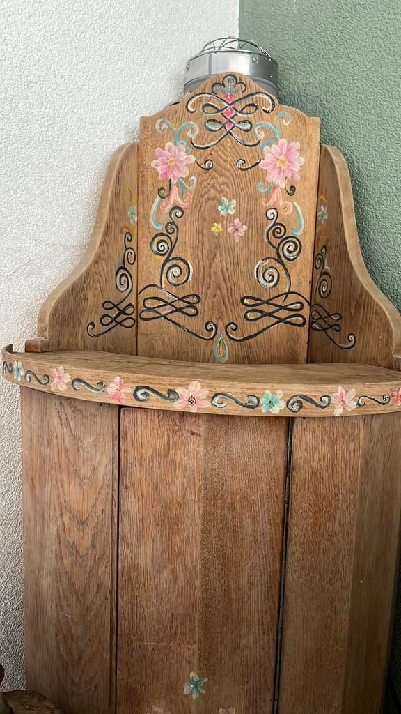 Antieke kinderstoel hout, Huis en Inrichting, Woonaccessoires | Zuilen en Pilaren, Zo goed als nieuw, Ophalen