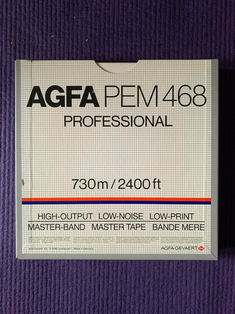 AGFA PEM 468 Professional Master Tape - 730m/2400ft, Audio, Tv en Foto, Bandrecorders, Ophalen of Verzenden, Onderdeel, Met banden