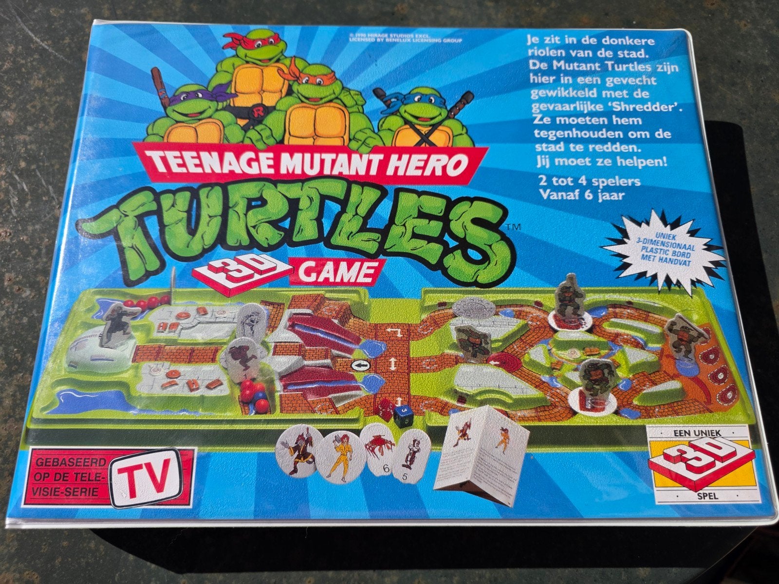 Teenage Mutant Hero Turtles 3D Game – Parker 1990 – NIEUW, Drie of vier spelers, Ophalen of Verzenden, Nieuw, Parker