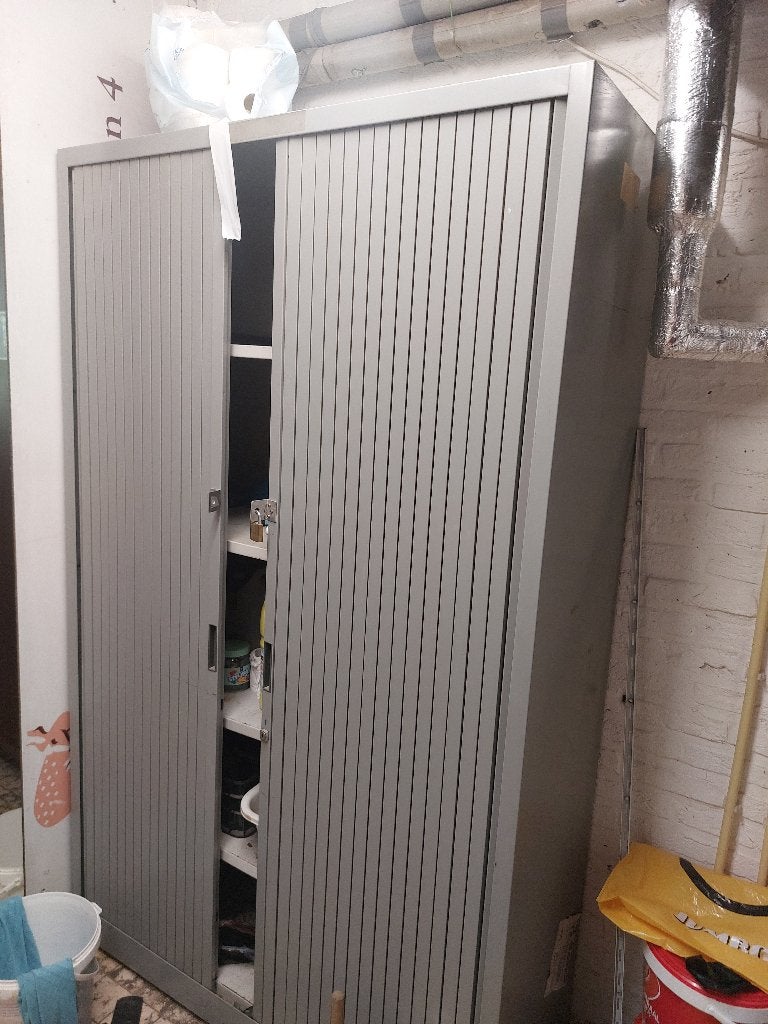 Metalen opbergkast, Ophalen, 50 tot 100 cm, Metaal, 150 tot 200 cm