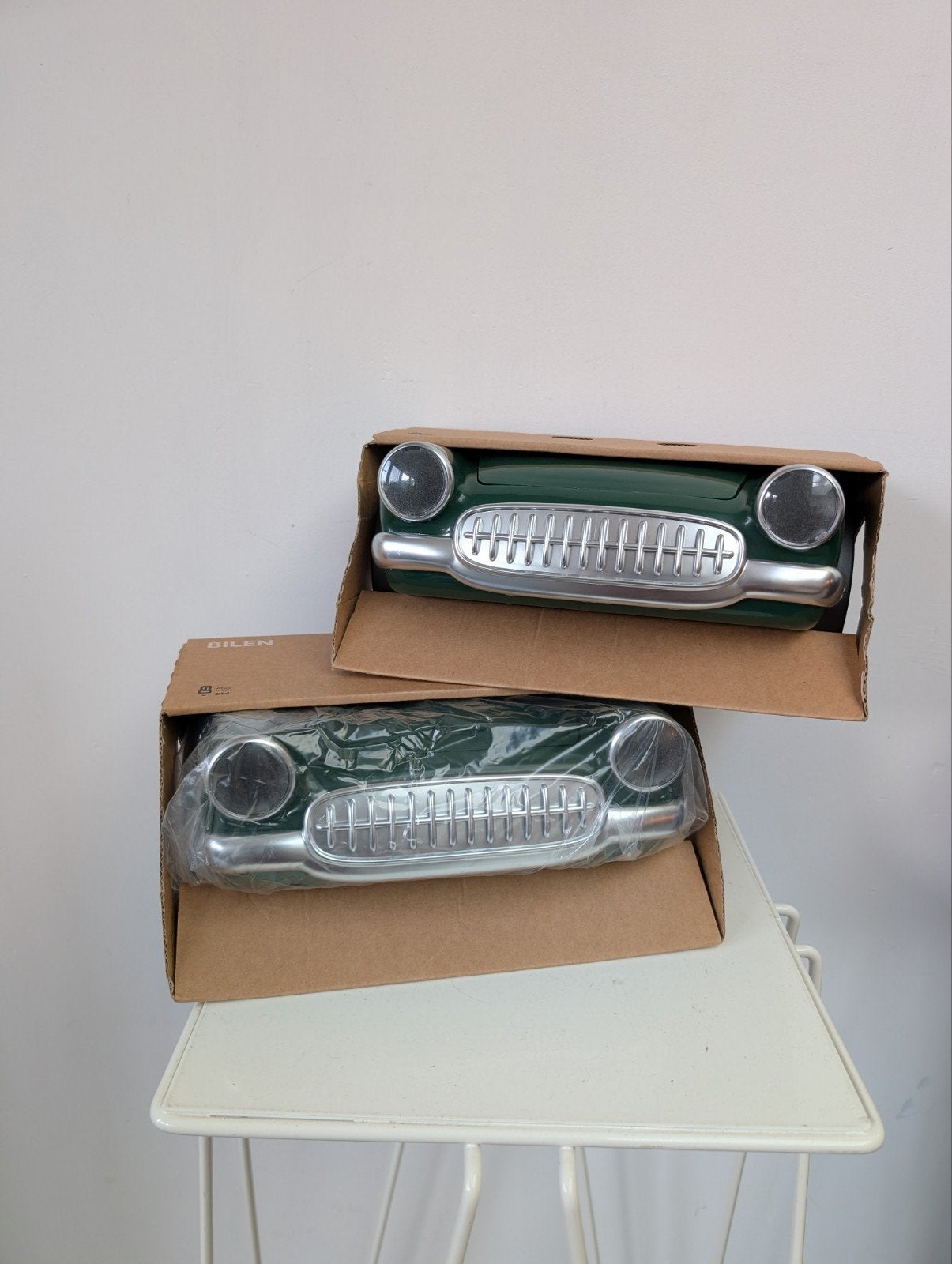Set of 2 Vintage POP ART IKEA BILEN Chevrolet wandlampen, Overige stijlen, Kunststof, Nieuw, Groen