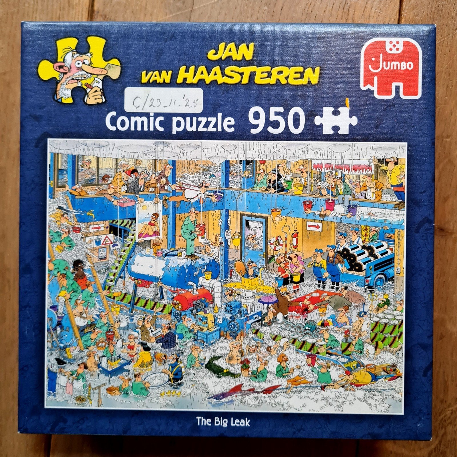 Jan van Haasteren puzzel THE BIG LEAK, Ophalen of Verzenden, 500 t/m 1500 stukjes, Zo goed als nieuw