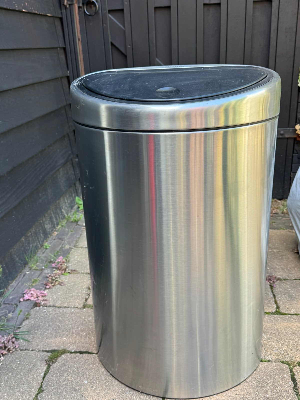 BRABANTIA TOUCH BIN PRULLENBAK - 40 L -, 40 liter of meer, Ophalen of Verzenden, Zo goed als nieuw, Rvs