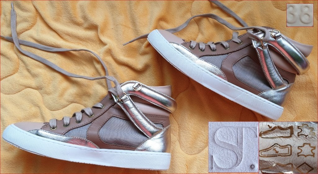 SUPERTRASH echt leren sneakers oud roze maat 38 nieuw, Overige kleuren, Supertrash, Nieuw, Ophalen of Verzenden