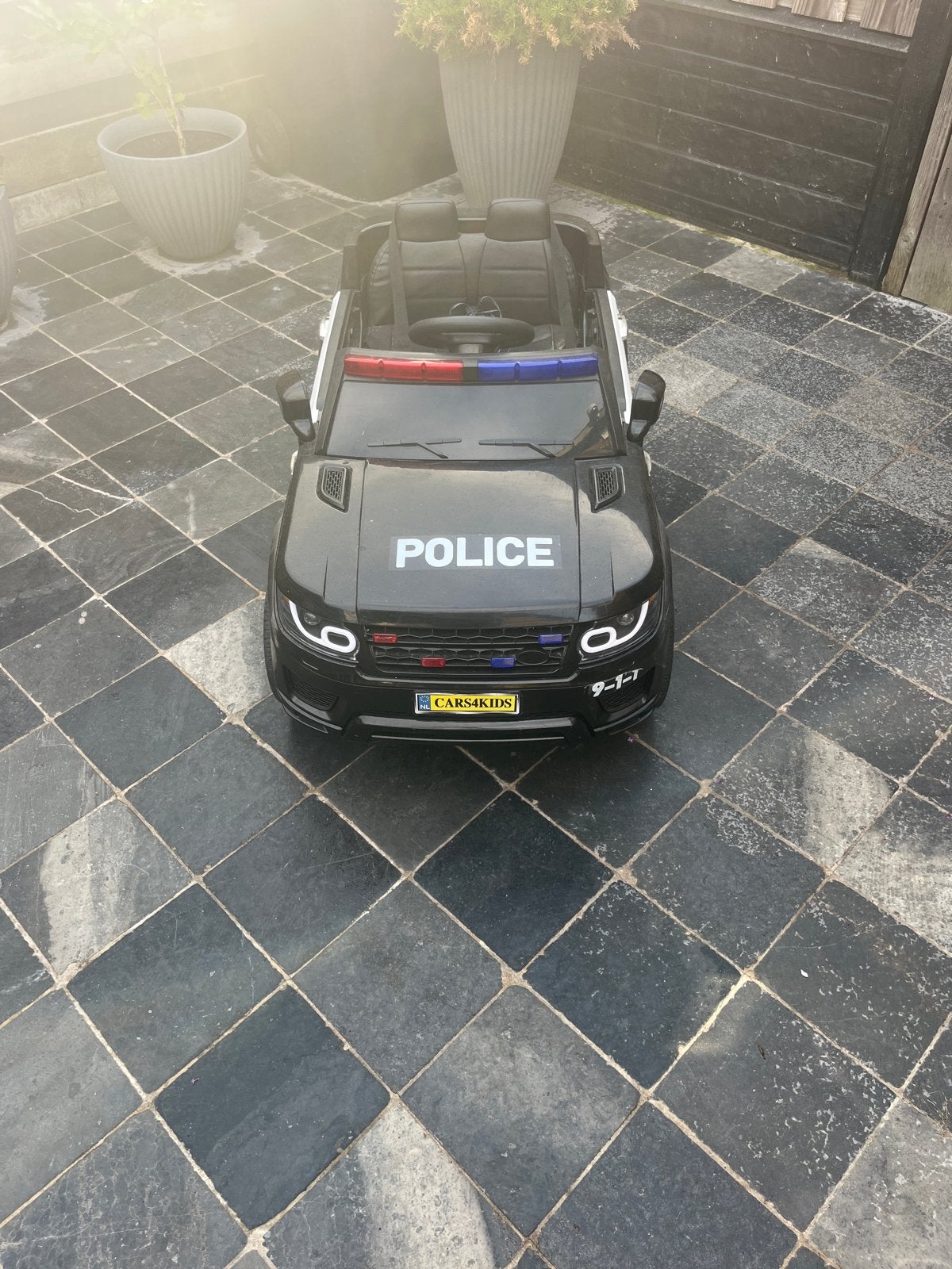 Elektrische Politiewagen met Geluid, Sirene en Megafoon, Ophalen of Verzenden, Gebruikt
