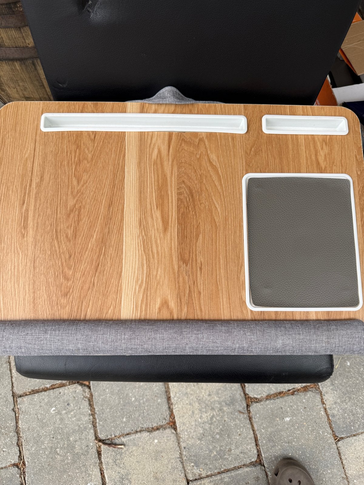 Laptoptafel voor op schoot - Hout met kussen, Ophalen, Minder dan 45 cm, Gebruikt, 55 tot 75 cm