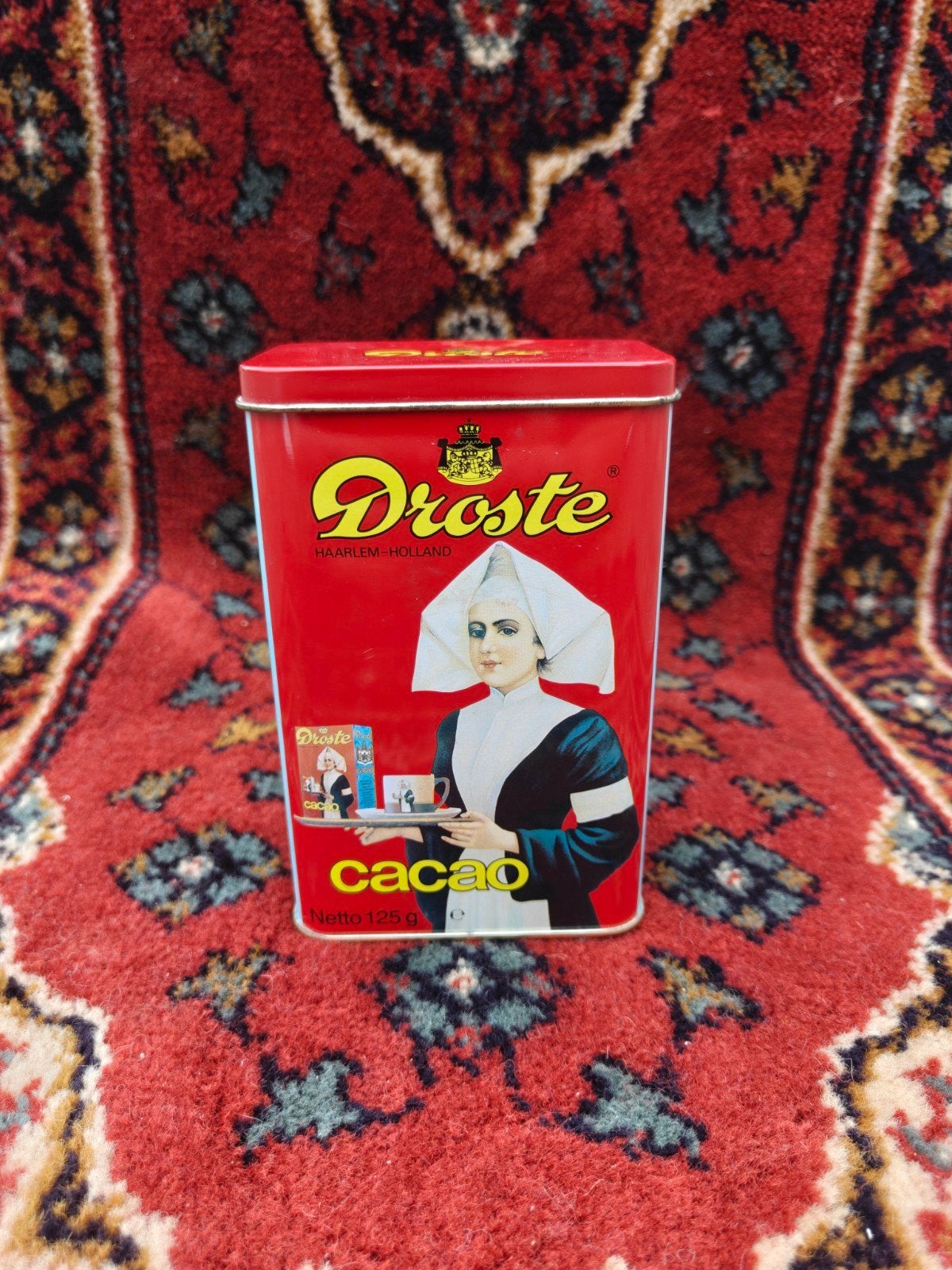 Oud Droste Cacao Blik - Verpleegster Motief, Verzamelen, Ophalen, Gebruikt, Overige, Droste